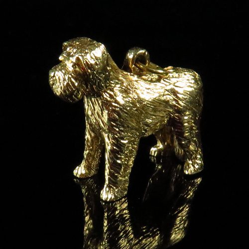 Gold Bearded Collie Charm