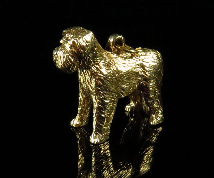 Gold Bearded Collie Charm