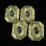 Edwardian Platinum on Gold Sapphire Cufflinks