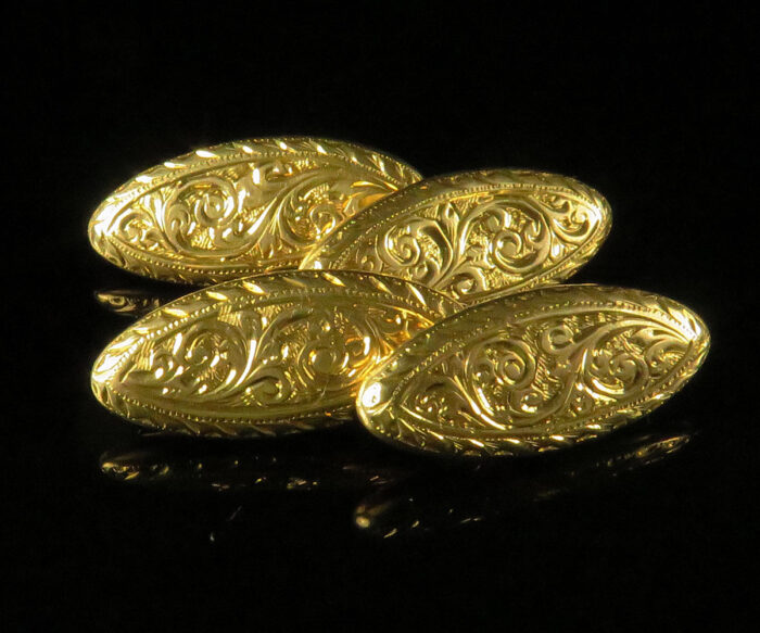 Victorian Gold English Cufflinks