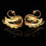 Retro Gold Swan Earrings