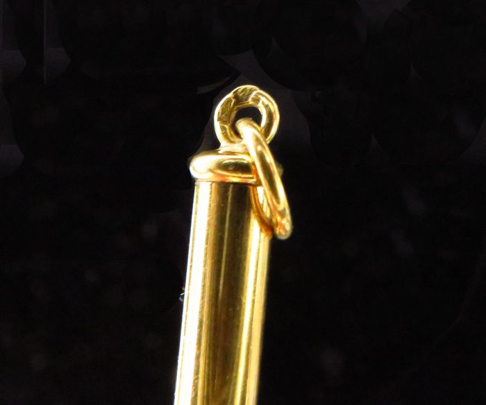 French 18K Gold Swizzle Stick Fob
