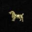 Gold Terrier Stickpin