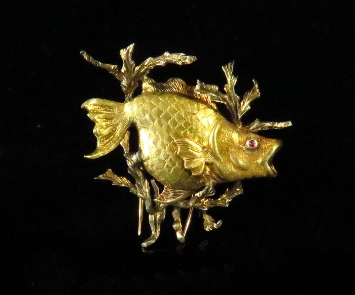 Buccellati Gold Fish Pin