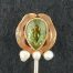 Art Nouveau Peridot Stickpin