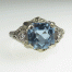 18K Aquamarine Ring