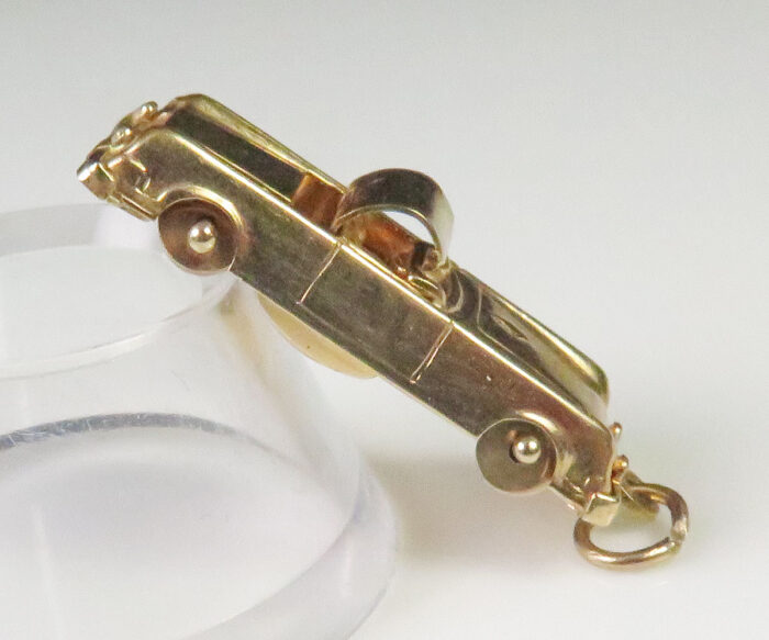 Gold Convertible Car Charm