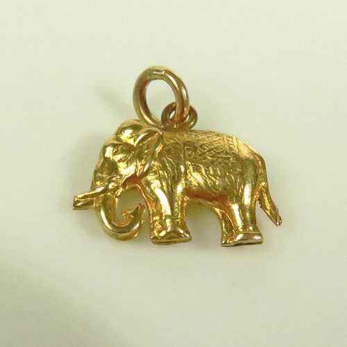 Gold Elephant Charm