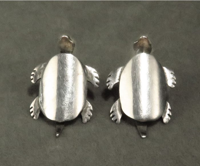 Sterling Mexican Turtle Earrings