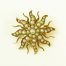 Vintage Gold Starburst Pin