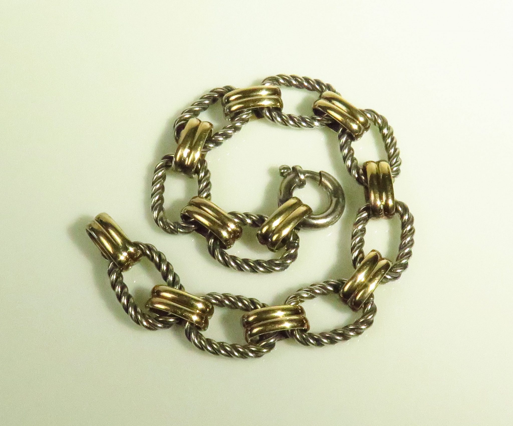 Italian Gold Wide Fancy Link Chain Bracelet in 14k Gold - Macy's