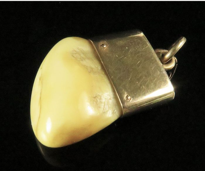 Gold Elk's Tooth Fob