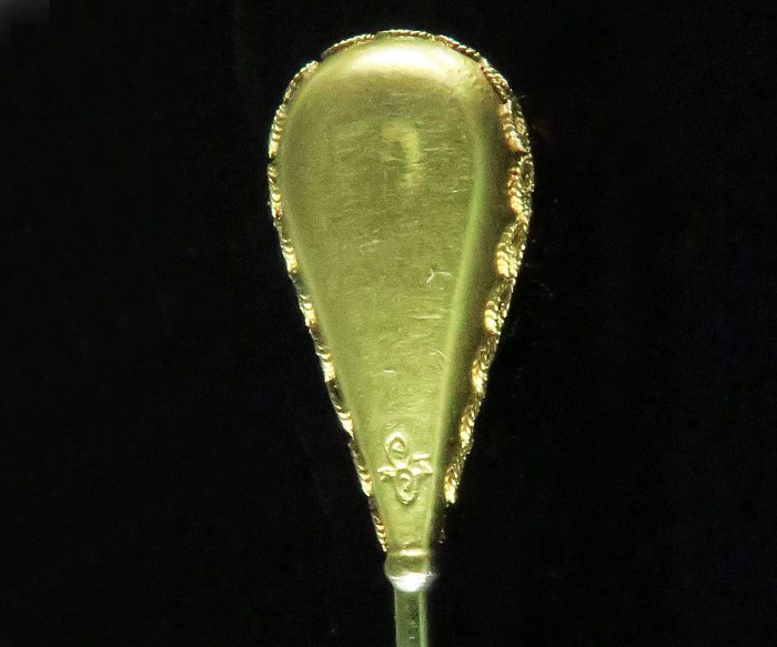Gold Victorian Teardrop and Diamond Stickpin