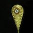 Gold Victorian Teardrop and Diamond Stickpin