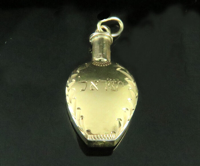 Gold Perfume Charm Pendant