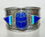 Sterling Custom Cuff with Lapis and Turquoise