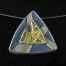 Gold and Silver Star Rutilated Quartz Pendant by Max