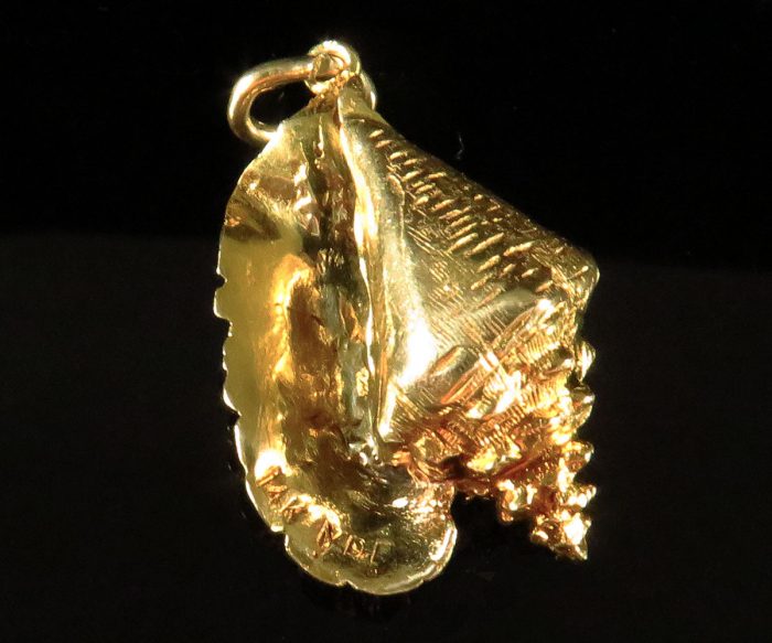 Gold Conch Shell Charm
