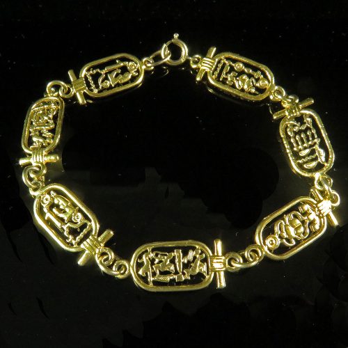 Vermeil Egyptian Design Bracelet