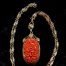 Vermeil Carved Coral Necklace