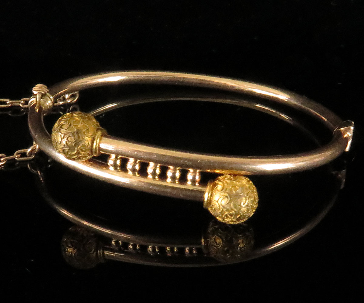 New 9ct Solid Gold Patterned Baby Bangle  Gold Reserves Jewellers