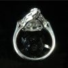 Deco White Gold Diamond and Sapphire Ring