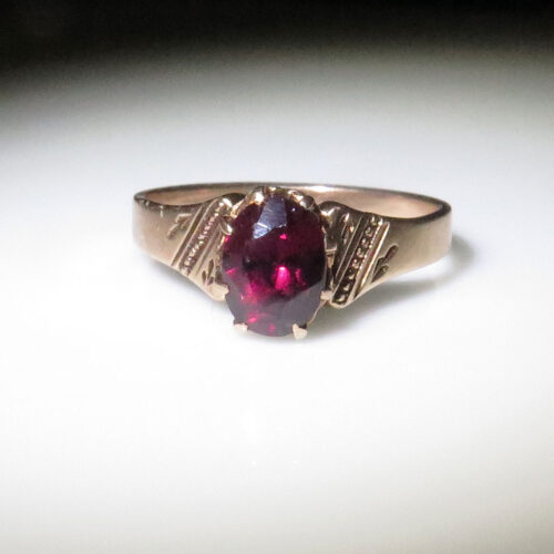 Child's Gold and Garnet Ring