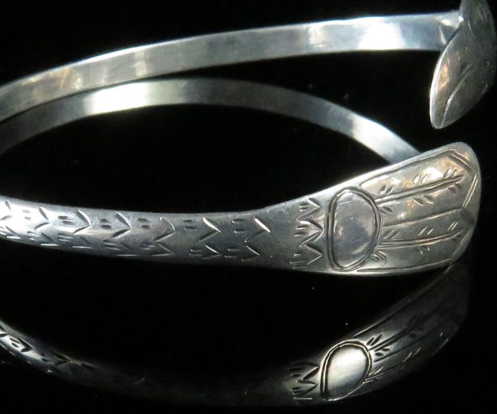 North West Coast Silver Bracelet with Eagle