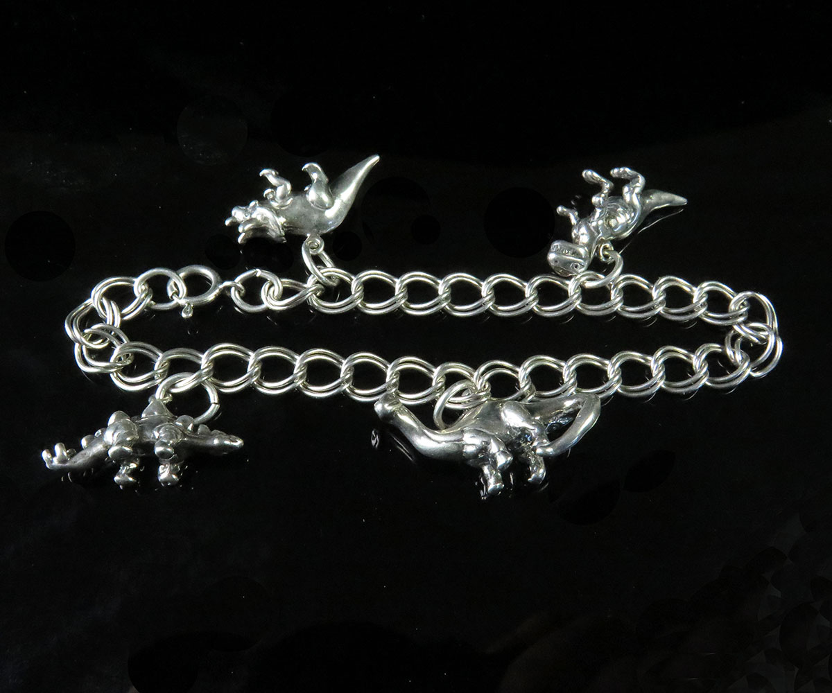 Tiffany & Co. Sterling Silver Estate Bean Heart Charm Bracelet – Long's  Jewelers