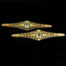 Edwardian Pair of Gold Aquamarine Brooches