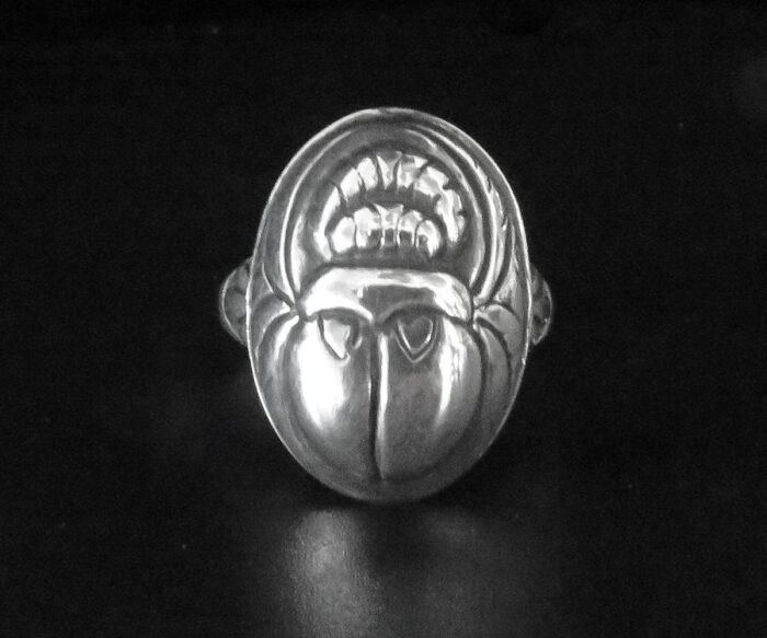Sterling Silver Scarab Ring