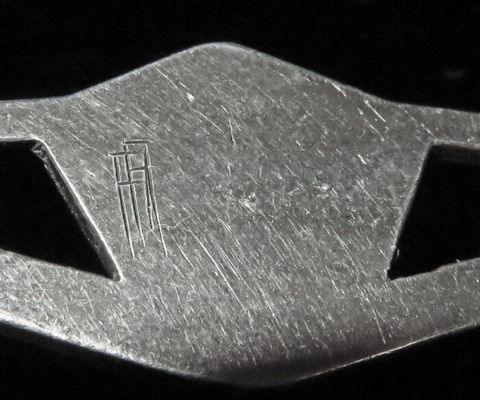 Sterling Arts & Crafts Pin with Azure-Malachite