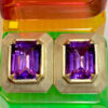 Vermeil Amethyst Earrings by Mark Spirito