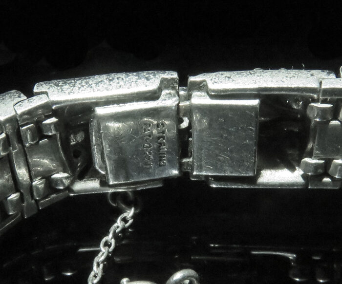 Sterling Rhinestone Link Bracelet