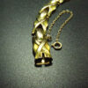 Gold Sapphire and Diamond Link Bracelet - Image 3