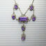 Sterling Amethyst Festoon