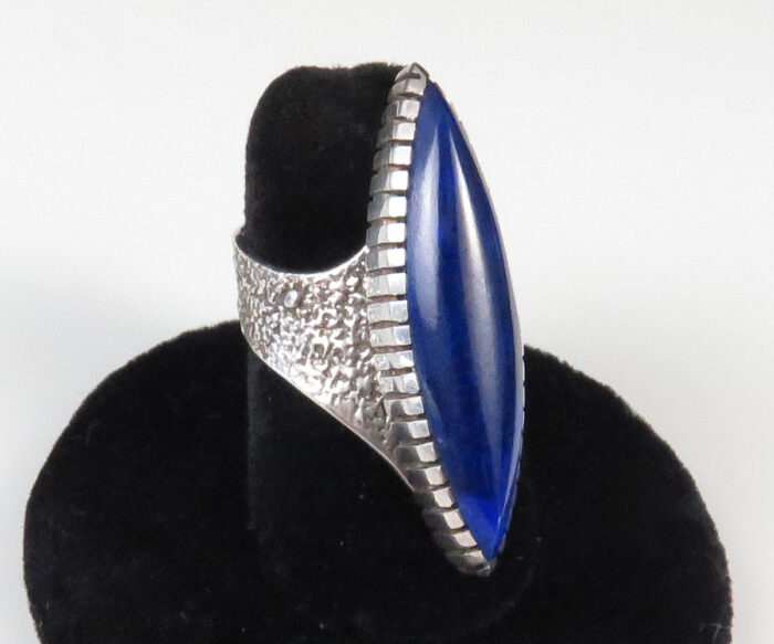 Sterling and Lapis Ring by Christin Wolf
