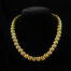 Vintage Gold Corrugated Bead Choker