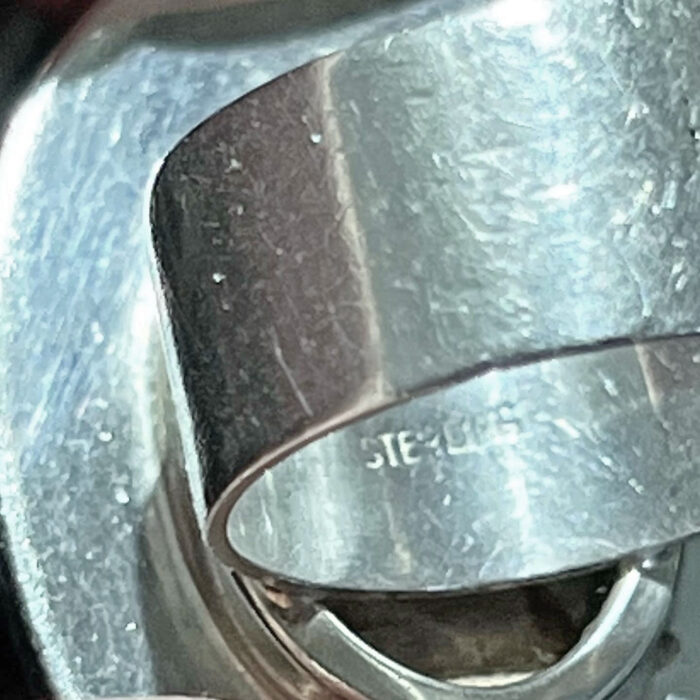 Large Sterling Scarab Ring