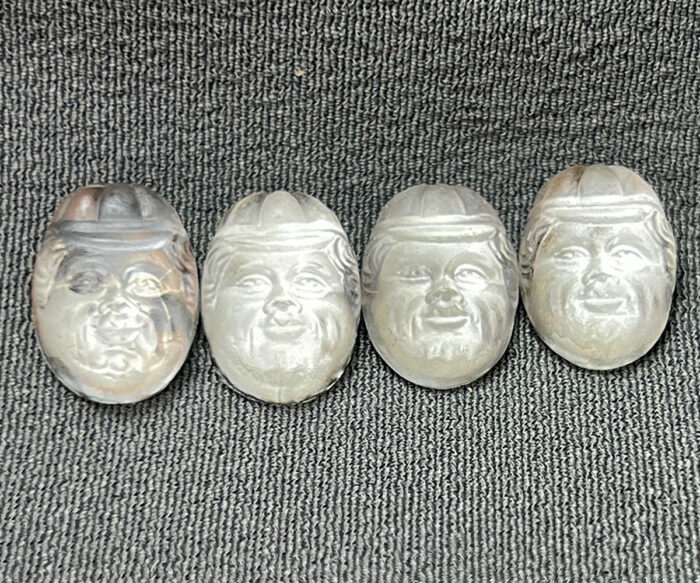 16774FOURMOONSTONEGLASSFACES