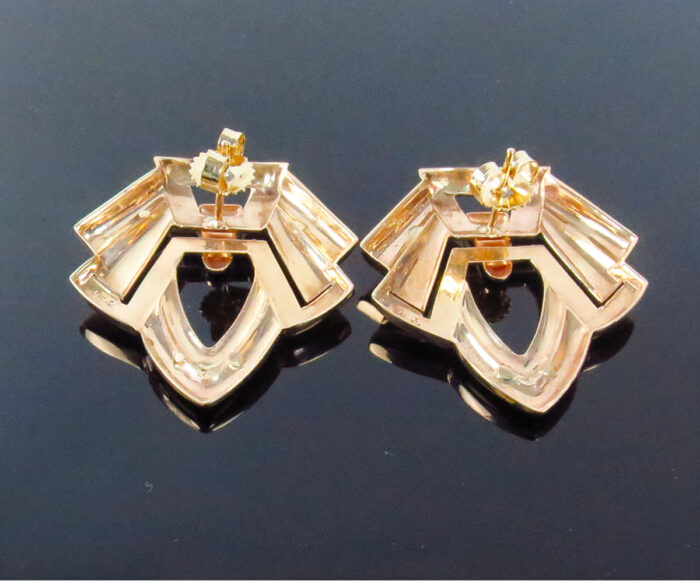 Deco Gold Earrings - Image 2