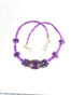 Gold, Sugilite, Boulder Opal and Amethyst Necklace
