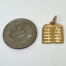 14K Ten Commandments in Hebrew Plaque Charm