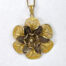 Vintage Italian 800S Filigree Flower Pendant on Chain